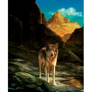 SunsOut (43031) - Julie Bell: "Lone Wolf" - 1000 Teile Puzzle