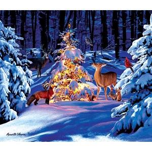 SunsOut (36686) - Russell Cobane: "Woodland Glow" - 550 Teile Puzzle