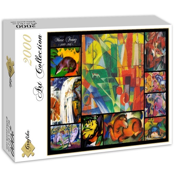 Grafika (00844) - Franz Marc: "Franz Marc, Collage" - 2000 Teile Puzzle
