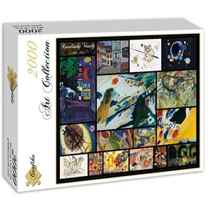 Grafika (00843) - Vassily Kandinsky: "Vassily Kandinsky, Collage" - 2000 Teile Puzzle