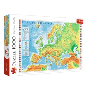 Trefl (10605) - "Physische Europakarte" - 1000 Teile Puzzle