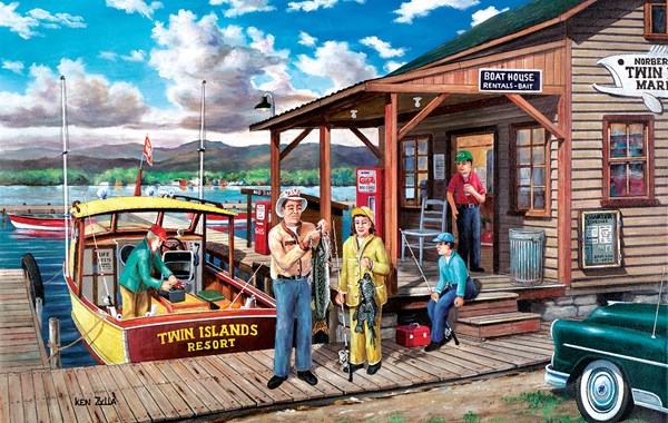 SunsOut (39370) - Ken Zylla: "Minnesota Gothic" - 550 Teile Puzzle