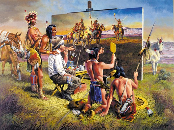 SunsOut (36009) - Don Crook: "A Brush with the Past" - 1000 Teile Puzzle