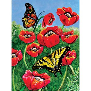 SunsOut (71455) - Charlsie Kelly: "Monarch and Swallowtails" - 1000 Teile Puzzle