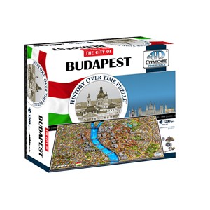 4D Cityscape (40088) - "4D Budapest" - 1200 Teile Puzzle