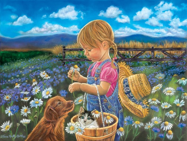 SunsOut (35957) - Tricia Reilly-Matthews: "Country Girl" - 500 Teile Puzzle