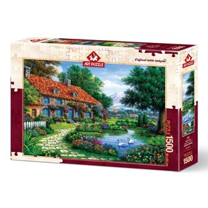 Art Puzzle (4551) - "Der Garten" - 1500 Teile Puzzle