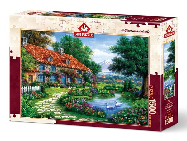 Art Puzzle (4551) - "Der Garten" - 1500 Teile Puzzle