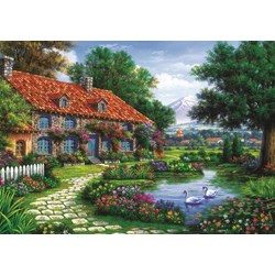 Art Puzzle (4551) - "Der Garten" - 1500 Teile Puzzle