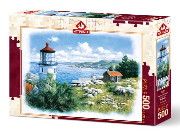 Art Puzzle (5076) - "Lantern on the Shore" - 500 Teile Puzzle