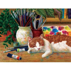SunsOut (31613) - Linda Elliott: "Painter's Helper" - 500 Teile Puzzle