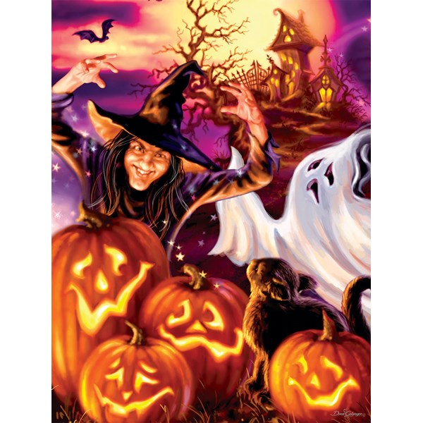 SunsOut (57118) - Dona Gelsinger: "Happy Haunts" - 500 Teile Puzzle