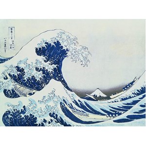 Ravensburger (14845) - Hokusai: "Die große Welle vor Kanagawa" - 300 Teile Puzzle