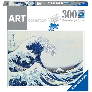 Ravensburger (14845) - Hokusai: "Die große Welle vor Kanagawa" - 300 Teile Puzzle