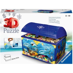 Ravensburger (11174) - "Schatztruhe, Unterwasserwelt" - 216 Teile Puzzle