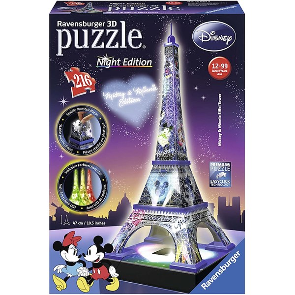 Ravensburger (12520) - "Disney Eiffelturm" - 216 Teile Puzzle