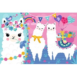 Trefl (16363) - "Happy Llamas" - 100 Teile Puzzle