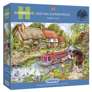 Gibsons (G2219) - Debbie Cook: "Drifting Downstream" - 100 Teile Puzzle