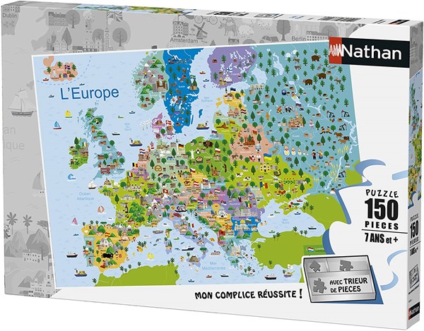 Nathan (86835) - "Europe" - 150 Teile Puzzle