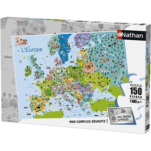 Nathan (86835) - "Europe" - 150 Teile Puzzle