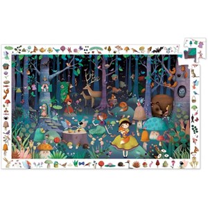 Djeco (07504) - "Observation Puzzle, Enchanted Forest" - 100 Teile Puzzle