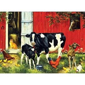 SunsOut (52624) - Linda Picken: "Old MacDonald's Farm" - 500 Teile Puzzle
