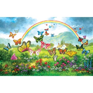 SunsOut (48317) - Dennis Lewan: "Butterfly Holiday" - 550 Teile Puzzle