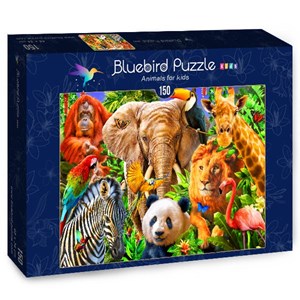 Bluebird Puzzle (70391) - Adrian Chesterman: "Animals for kids" - 150 Teile Puzzle