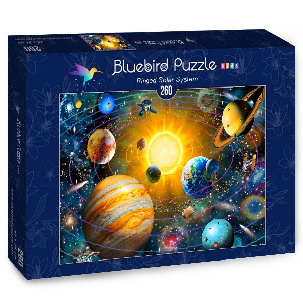 Bluebird Puzzle (70383) - Adrian Chesterman: "Ringed Solar System" - 260 Teile Puzzle