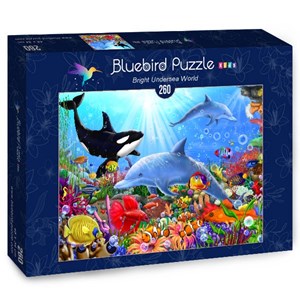 Bluebird Puzzle (70384) - Gerald Newton: "Bright Undersea World" - 260 Teile Puzzle