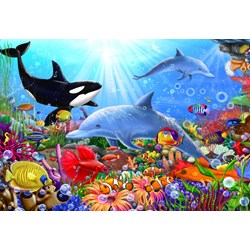 Bluebird Puzzle (70384) - Gerald Newton: "Bright Undersea World" - 260 Teile Puzzle