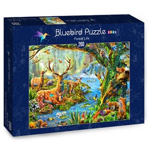 Bluebird Puzzle (70385) - Adrian Chesterman: "Forest Life" - 260 Teile Puzzle