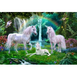 Bluebird Puzzle (70386) - Jan Patrik Krasny: "Rainbow Unicorn Family" - 260 Teile Puzzle