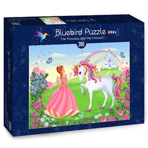 Bluebird Puzzle (70376) - Olena Piatenko: "The Princess and the Unicorn" - 260 Teile Puzzle