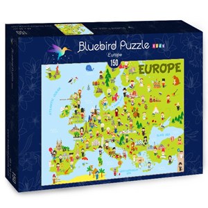 Bluebird Puzzle (70380) - "Europe" - 150 Teile Puzzle