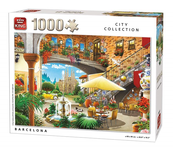 King International (55853) - "Barcelona" - 1000 Teile Puzzle