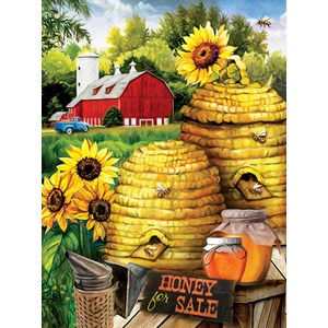 SunsOut (29880) - Tom Wood: "Bee Farm" - 300 Teile Puzzle