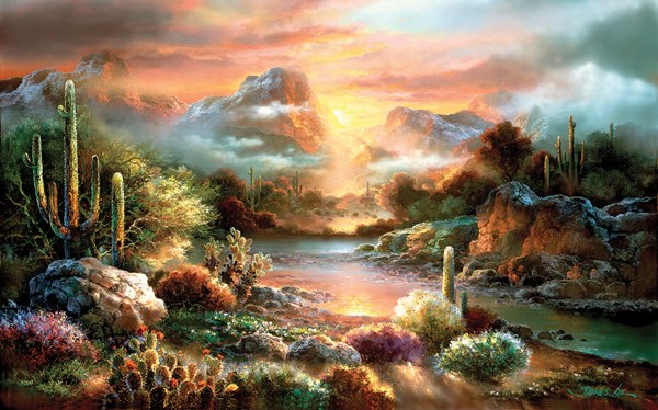 SunsOut (18002) - James Lee: "Sunset Splendor" - 300 Teile Puzzle