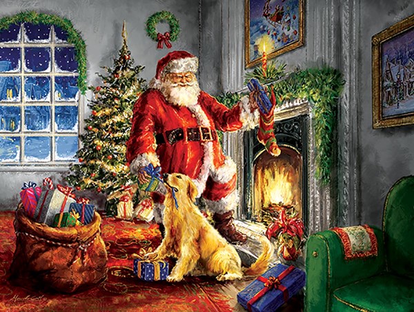 SunsOut (60620) - Marcello Conti: "Helping Santa" - 300 Teile Puzzle