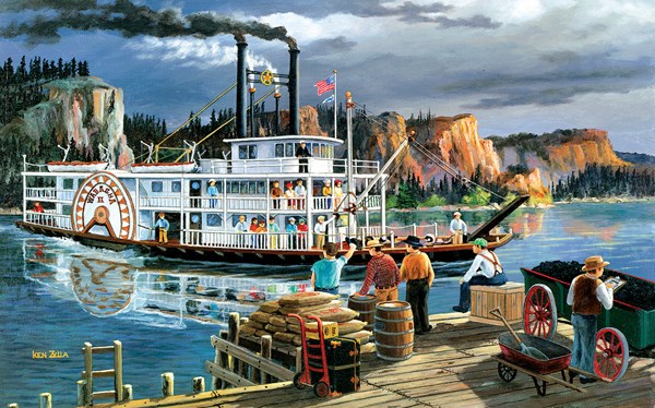 SunsOut (39521) - Ken Zylla: "Riverboat" - 300 Teile Puzzle