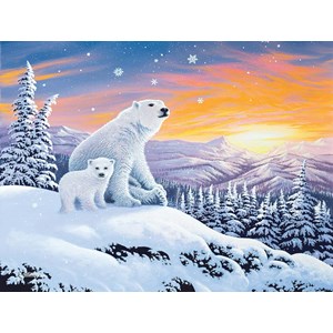 SunsOut (70266) - "The Snow Bears" - 300 Teile Puzzle
