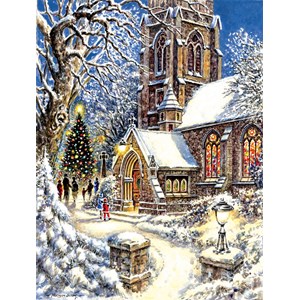 SunsOut (44121) - "Church in the Snow" - 300 Teile Puzzle