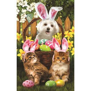 SunsOut (28849) - Tom Wood: "Easter Bunny in Training" - 300 Teile Puzzle