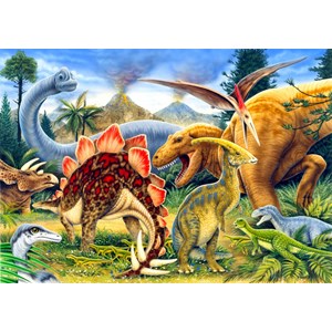 Blue Orange (70406) - Howard Robinson: "Dinosaurs" - 100 Teile Puzzle