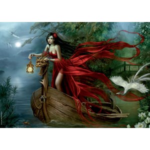 Heye (29389) - Cris Ortega: "Swans" - 1000 Teile Puzzle