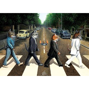 Art Puzzle (5193) - "Cat Road" - 1000 Teile Puzzle