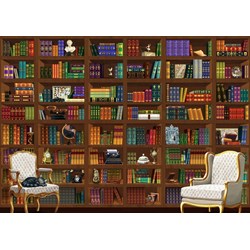 Bluebird Puzzle (70274) - Matthieu Martin: "The Vintage Library" - 2000 Teile Puzzle