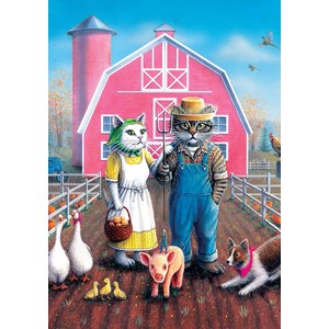 Art Puzzle (5028) - Don Roth: "Cat Farm" - 260 Teile Puzzle