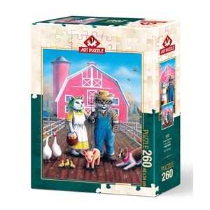Art Puzzle (5028) - Don Roth: "Cat Farm" - 260 Teile Puzzle