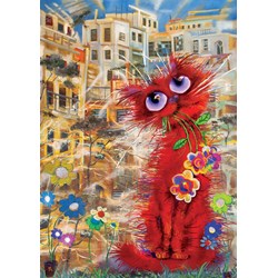 Art Puzzle (4582) - "Red Cat" - 500 Teile Puzzle